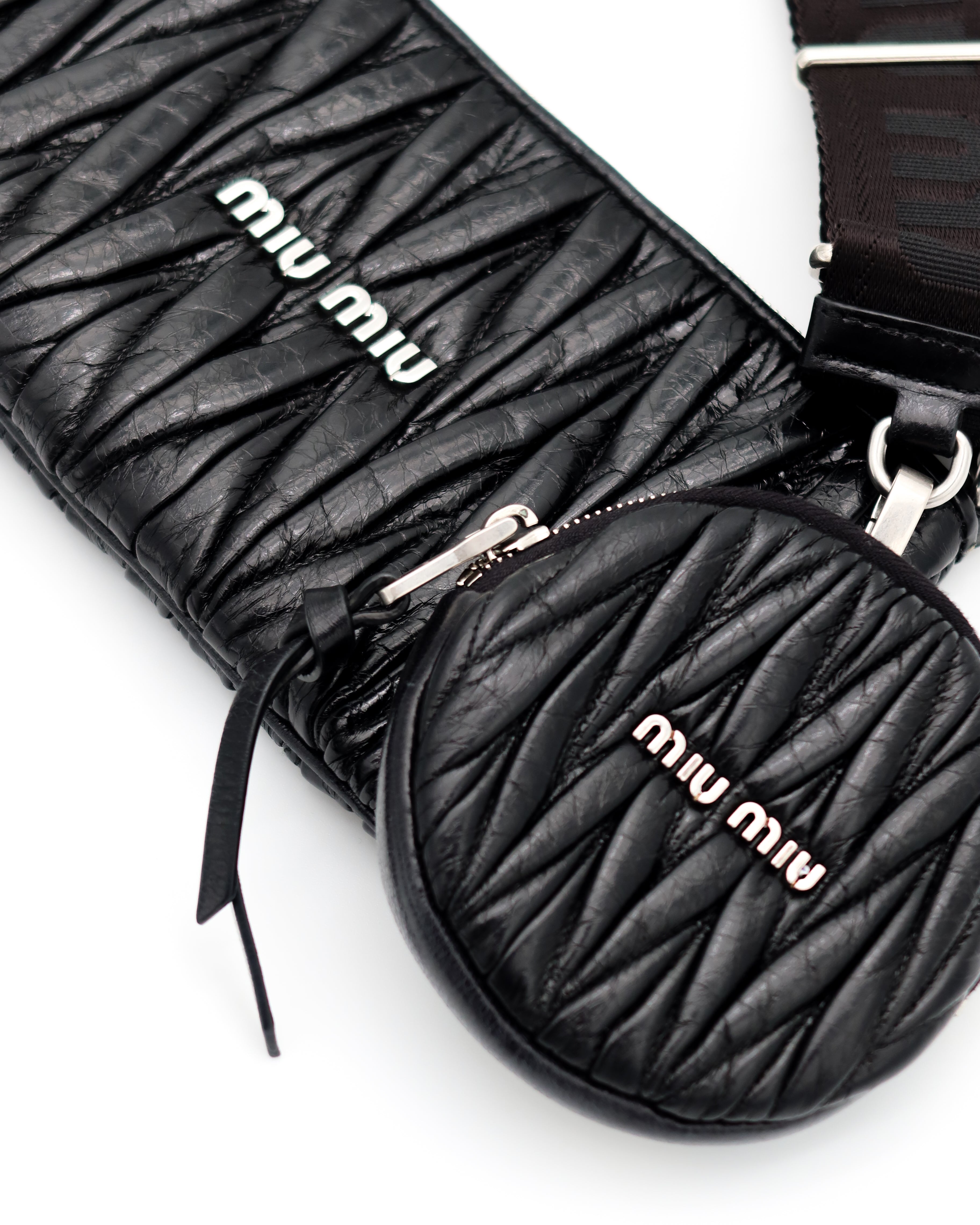 Miu Miu Vitello Shine Matelasse Crossbody Bag – Re Icon