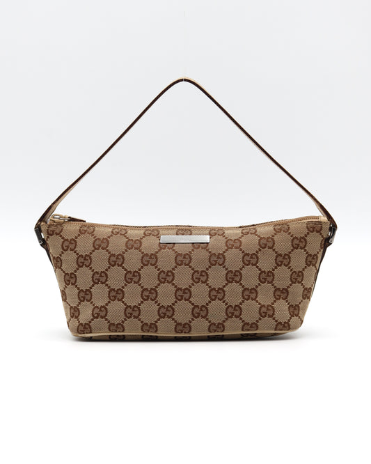 Gucci Vintage GG Boat Pochette