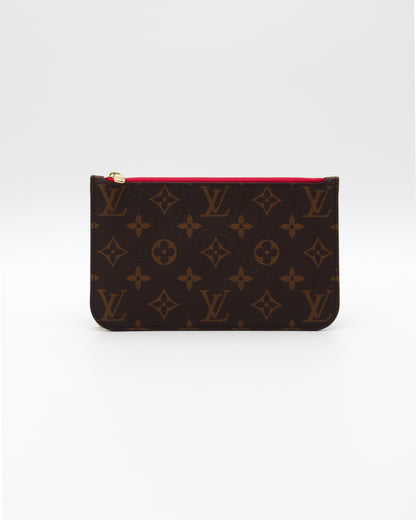 Louis Vuitton Monogram Neverfull Wristlet Pouch PM