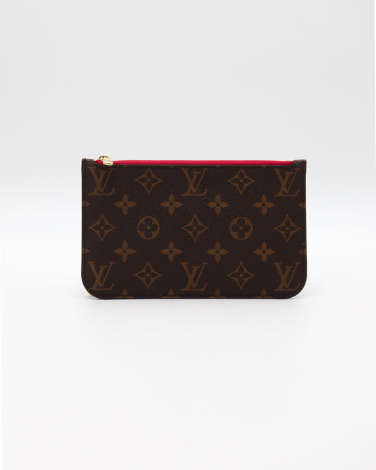 Louis Vuitton Monogram Neverfull Wristlet Pouch PM