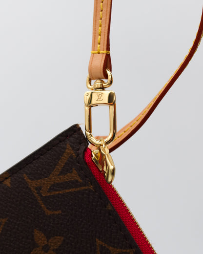 Louis Vuitton Monogram Neverfull Wristlet Pouch PM